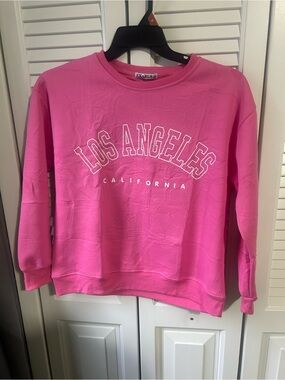Kids' Los Angeles Graphic Crewneck Sweatshirt - Pink